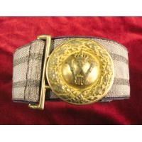 Prussia: WWI Officers bullion belt and gilt buckle.