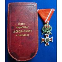 Austria: Cased Leopold Knight Order.