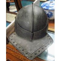 US: 1600s Lobter tail helmet.