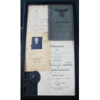 Germany: WWII wehrpass/wound badge grouping