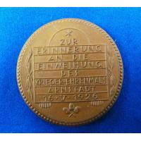 Germany: Arnstadt War Memorial  porcelain medal