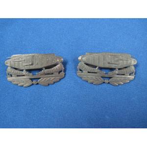 US:Tank WWI Officers collar badges