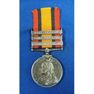 England: Boer War QSA medal.