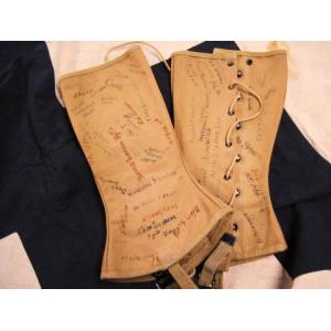 US:  WWII USN signed puttees