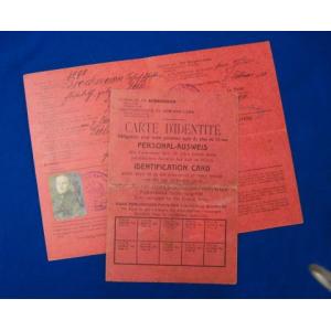 Germany: Post WWI French Zone paperwork.