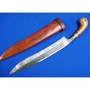 Philippines: Punal with leather sheath