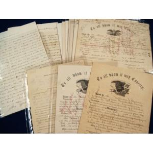 US: Civil War records and letters
