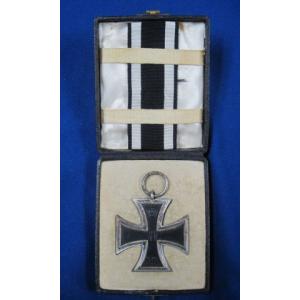 Germany: Cased WWI 2nd class iron cross.