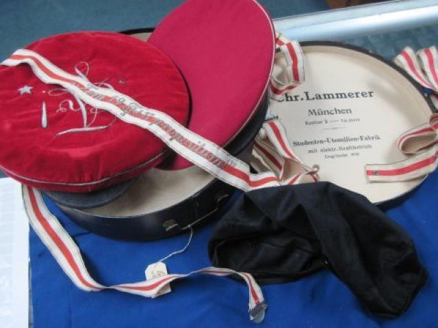 Germany: 1930's University caps and sashes.