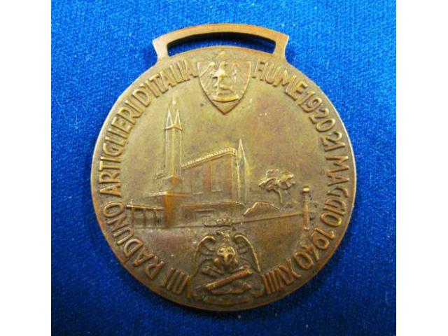 Italy: Fiume Artillery Anniv. medal 1940