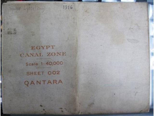 England: WWI Secret Suez map