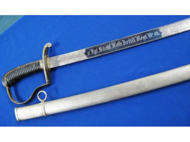 Saxony:  Pre-WWI blue paneled sword