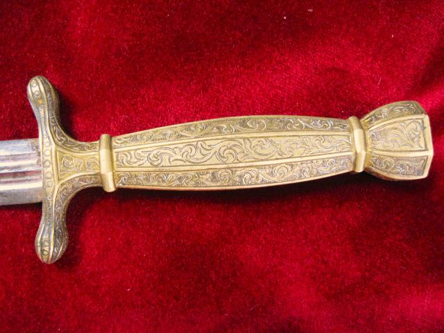 Italy Gilt Brass Dagger - Edged Weapons - - Nice Earlier Dagger with ...