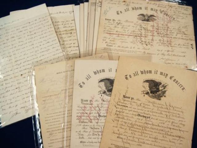 US: Civil War records and letters