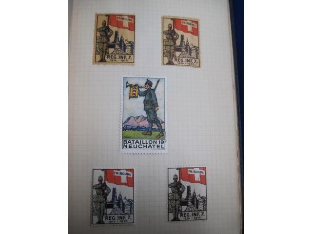 Swiss: Album of WWI Patriotic Military labels