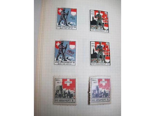 Swiss: Album of WWI Patriotic Military labels