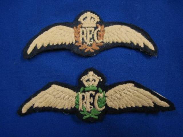 Britian: RFC wings in cloth